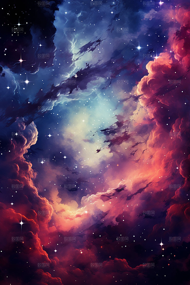 宇宙星空唯美高清素材