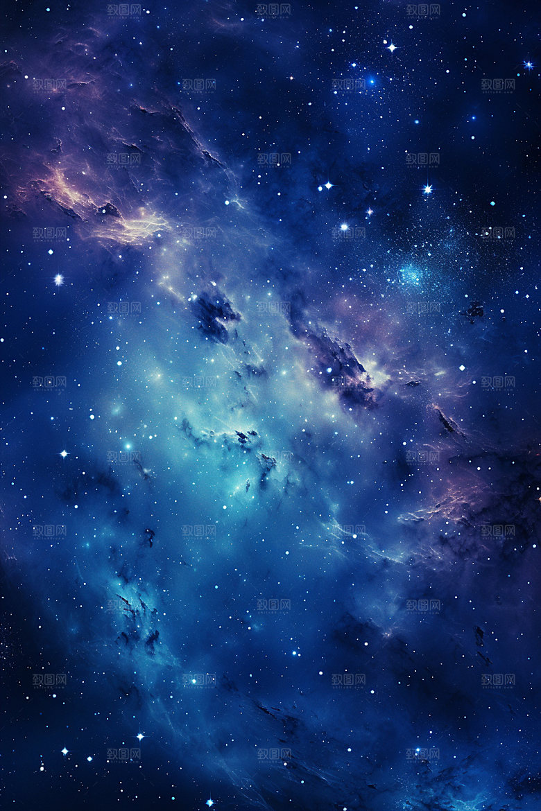 宇宙星空唯美夜空素材