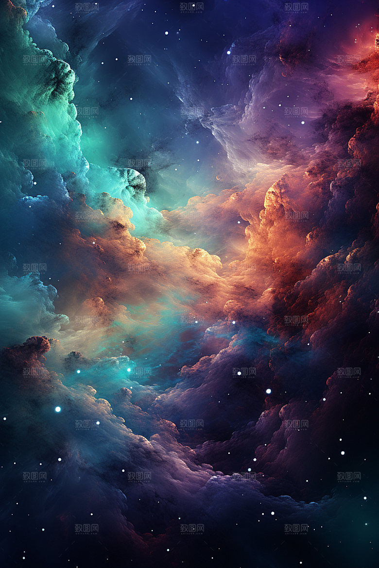 宇宙星空灿烂高清素材