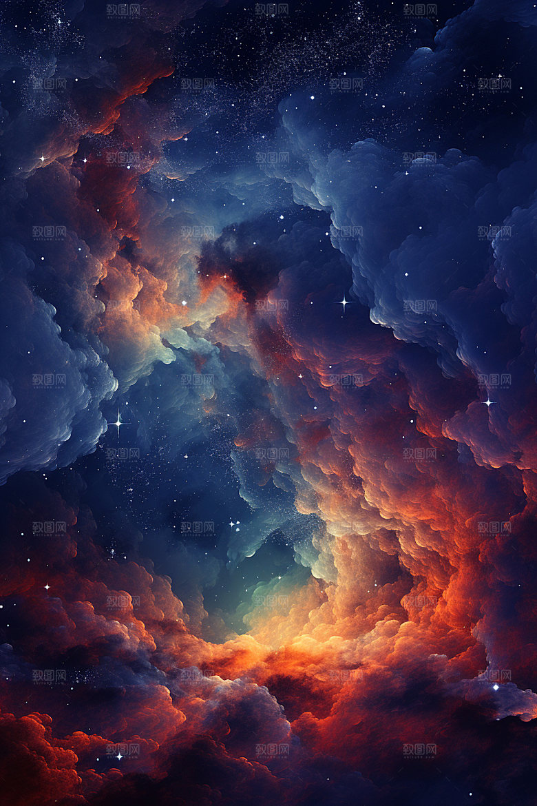 宇宙星空高清天空素材