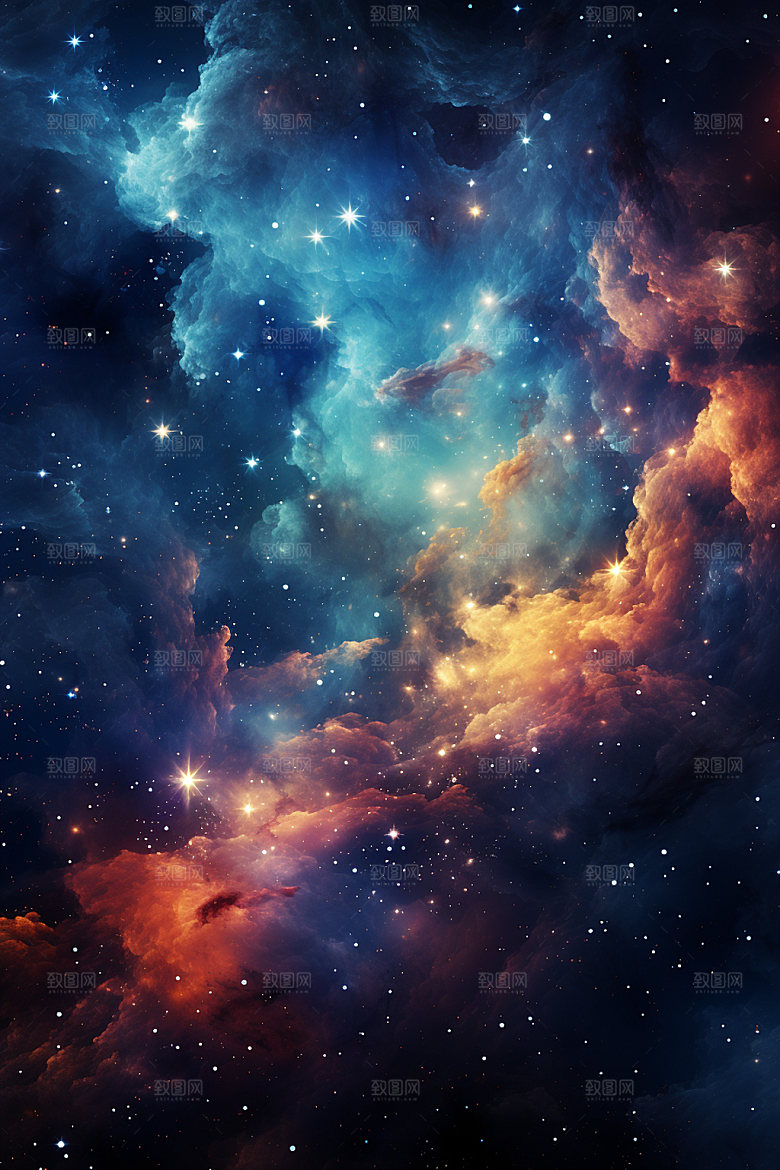 宇宙星空太空唯美素材