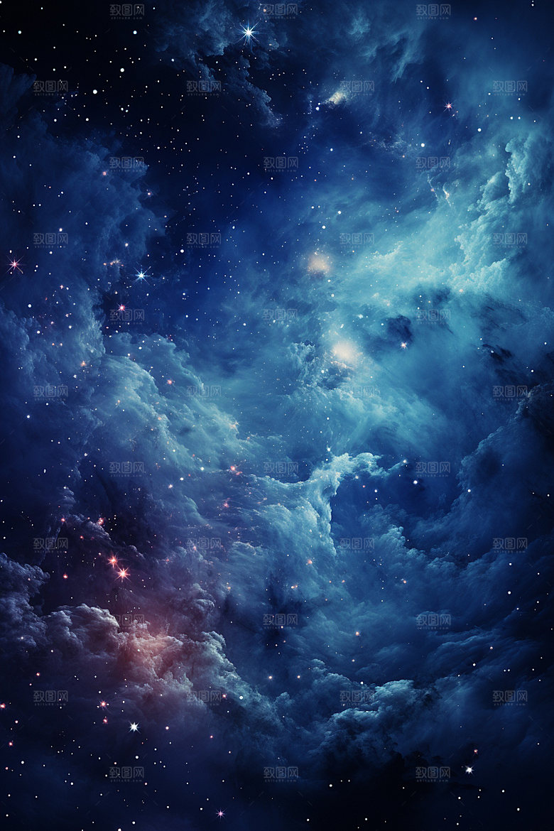 宇宙星空夜空唯美素材
