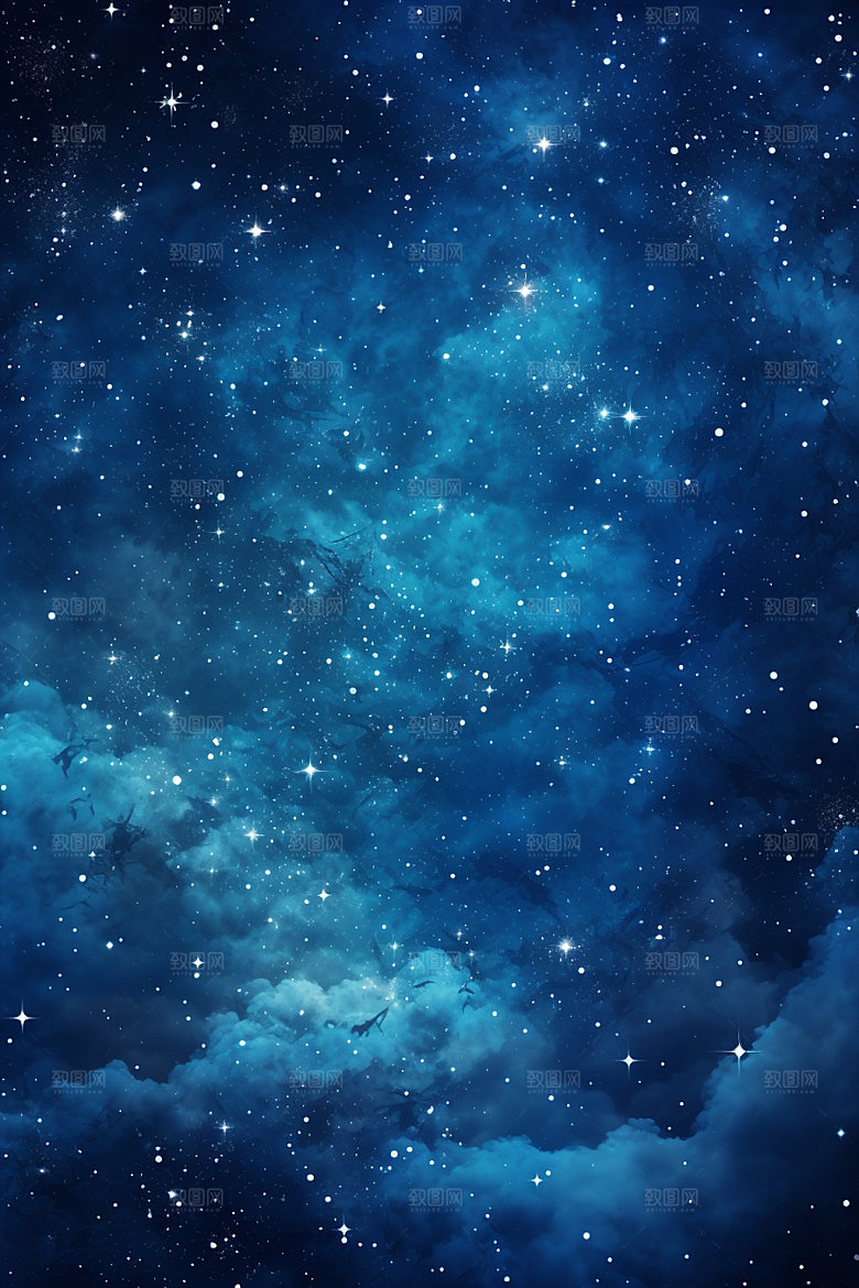 宇宙星空浪漫灿烂素材