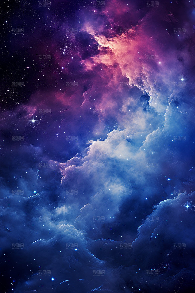 宇宙星空夜空灿烂素材