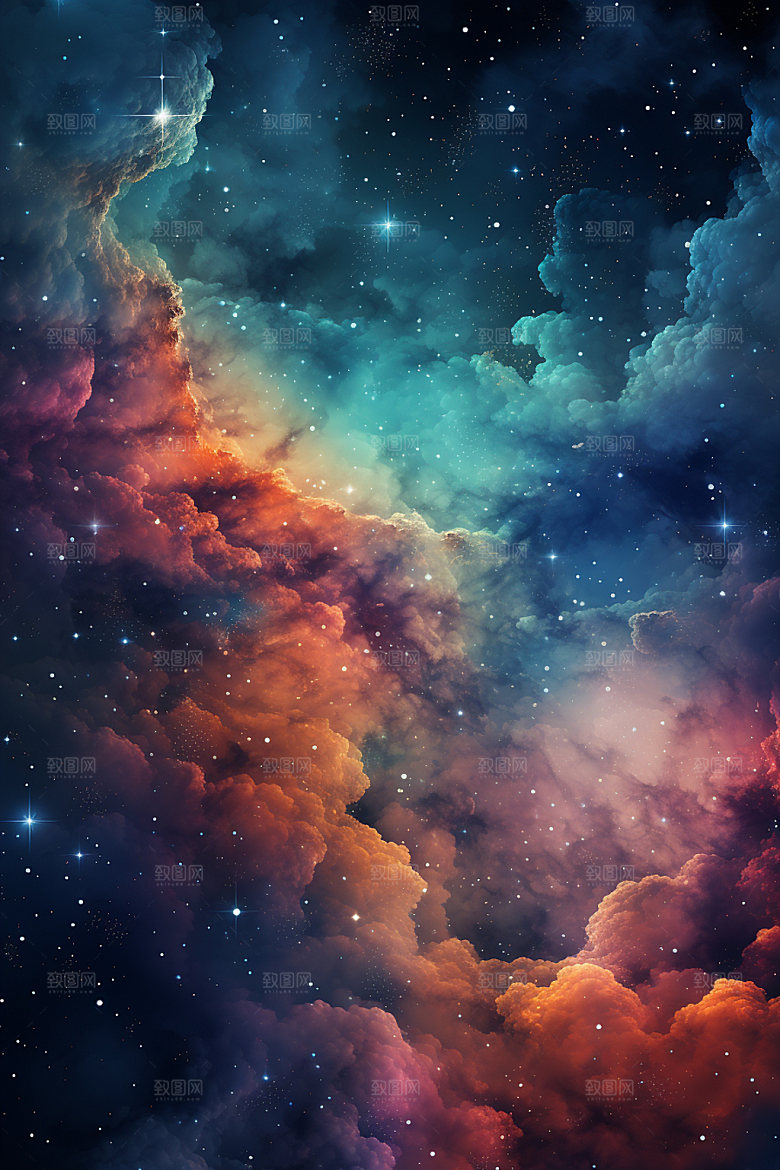 宇宙星空灿烂天空素材