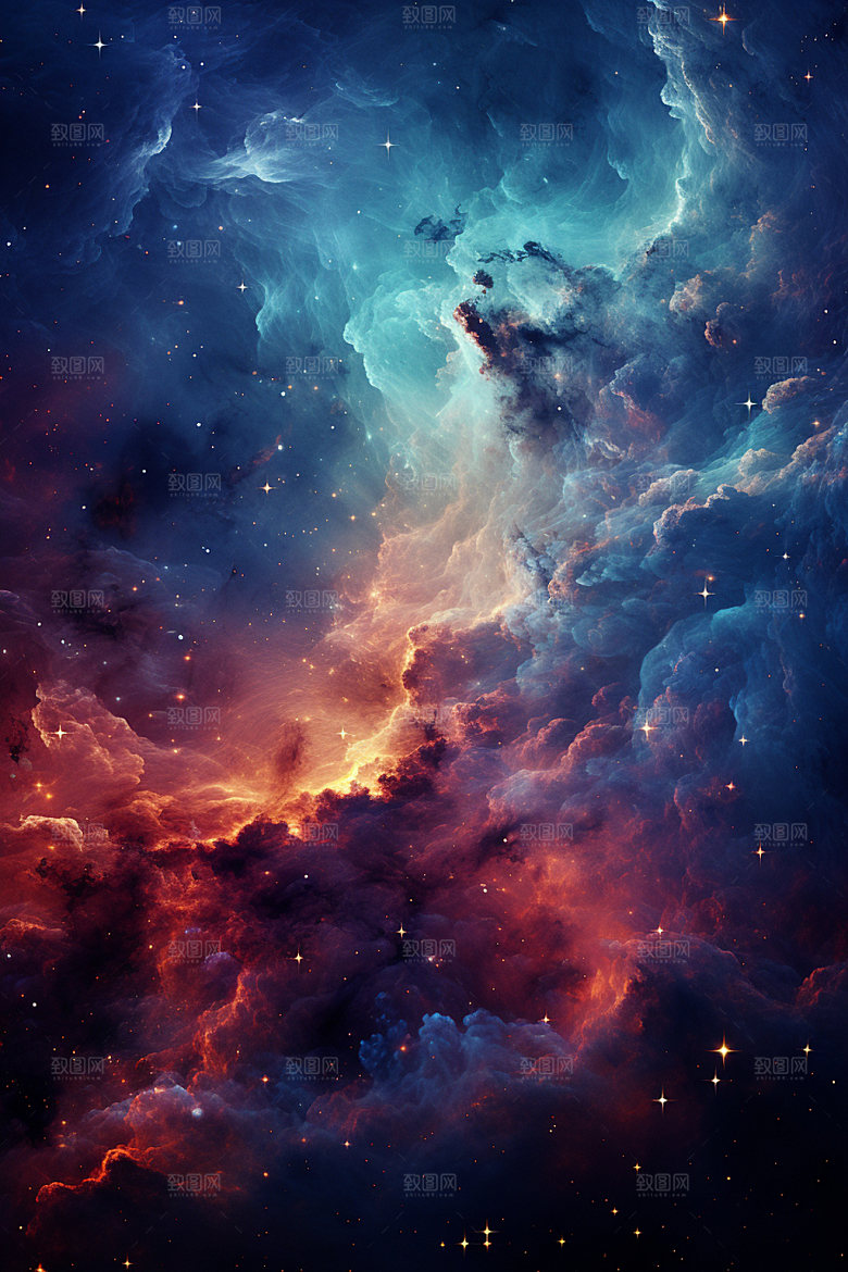 宇宙星空星云唯美素材