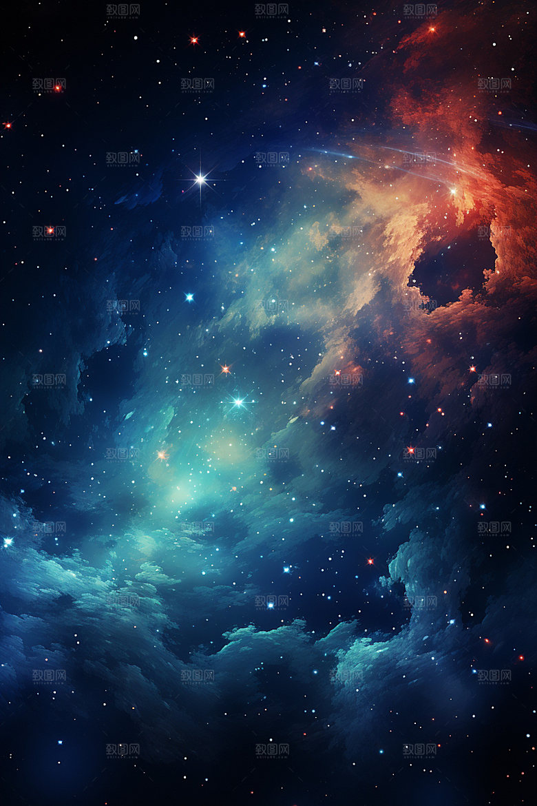 宇宙星空夜空灿烂素材