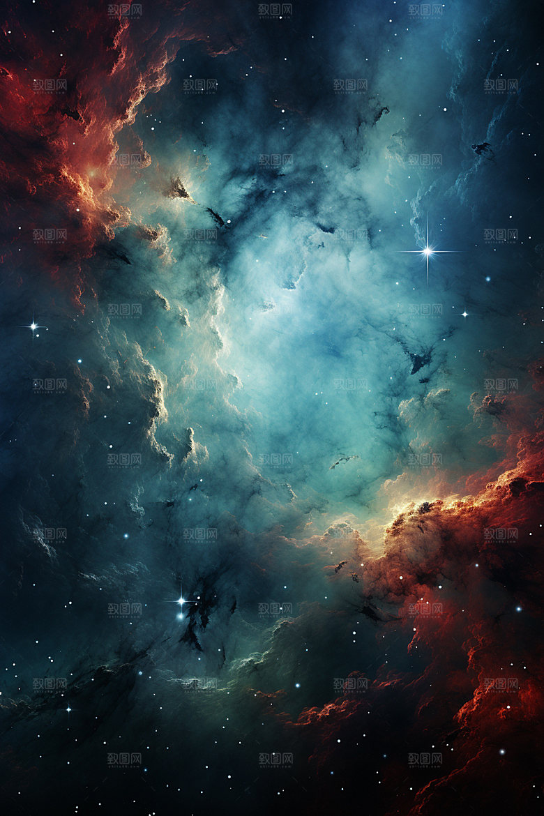 宇宙星空夜空星云素材