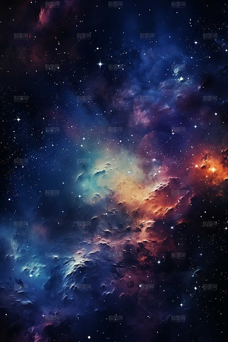 宇宙星空星云夜空素材