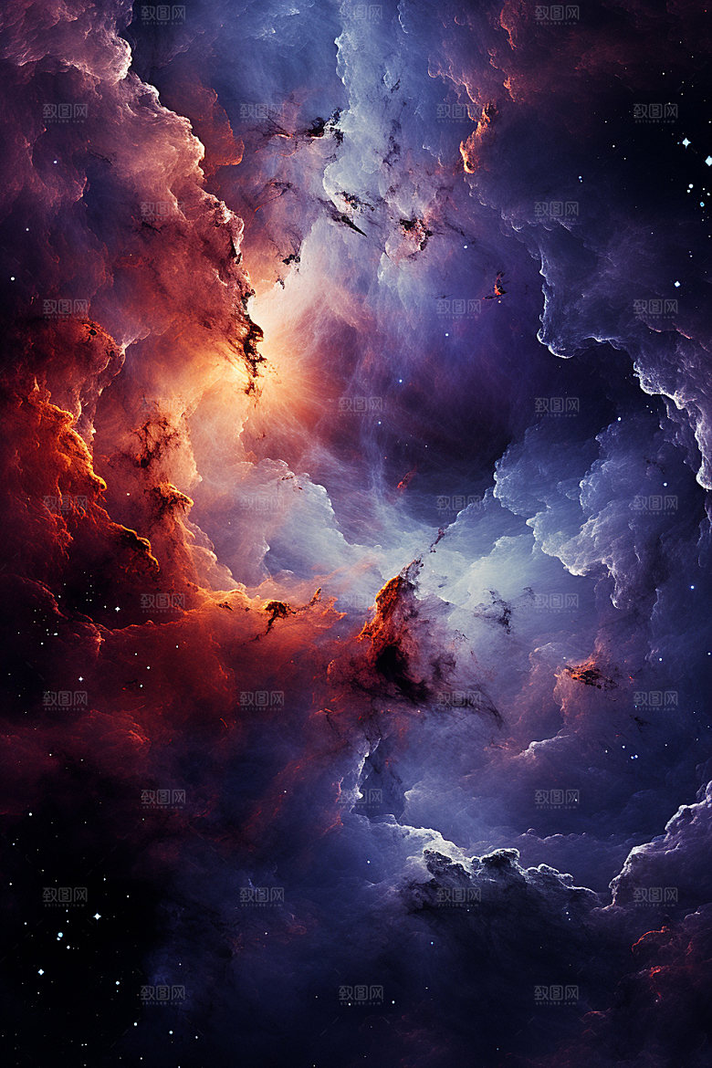 宇宙星空星云浪漫素材