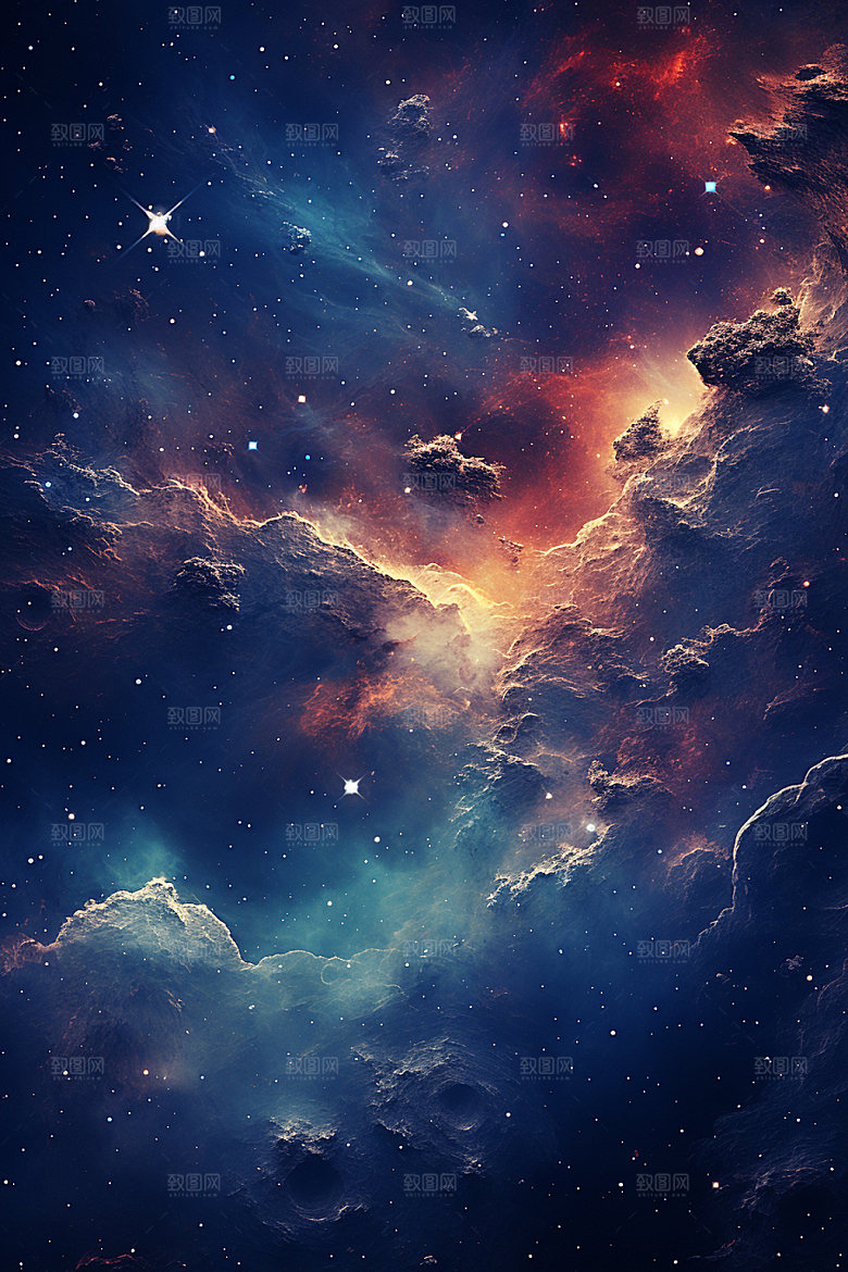 宇宙星空未来星云素材