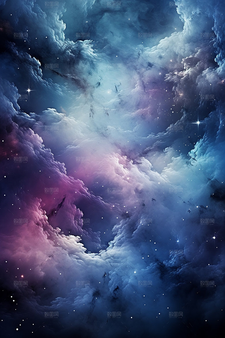 宇宙星空唯美浪漫素材