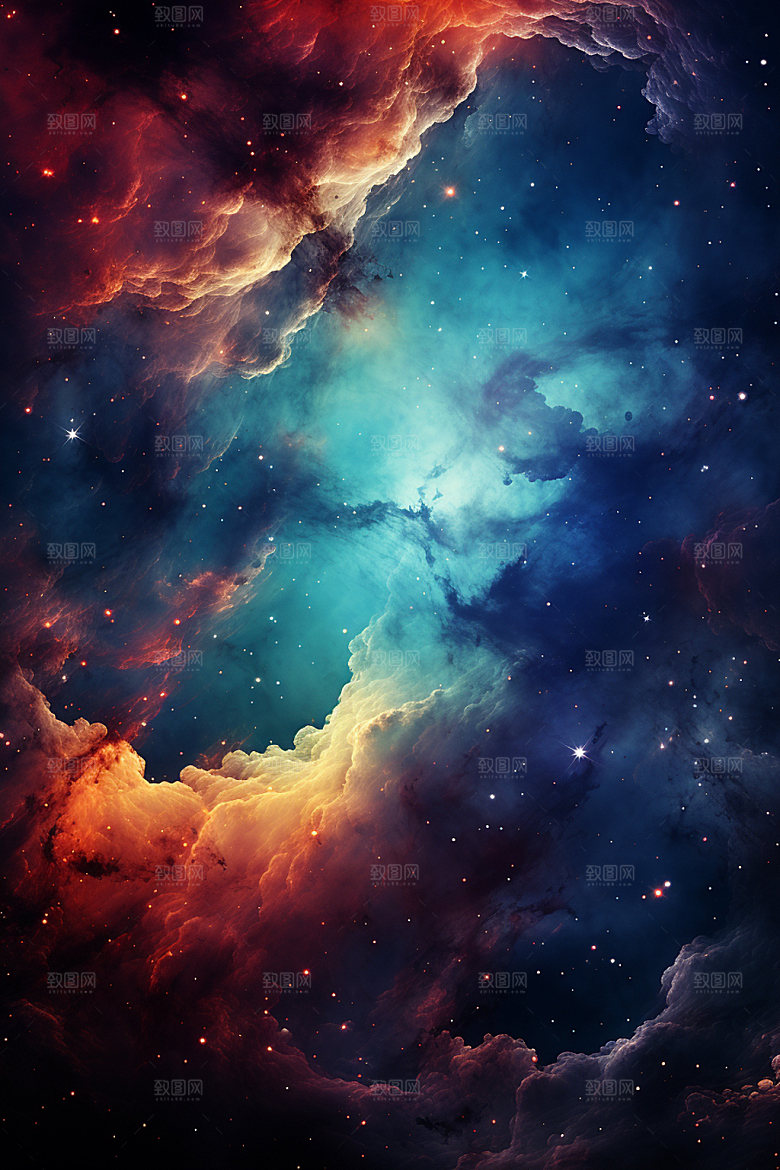 宇宙星空星云天空素材