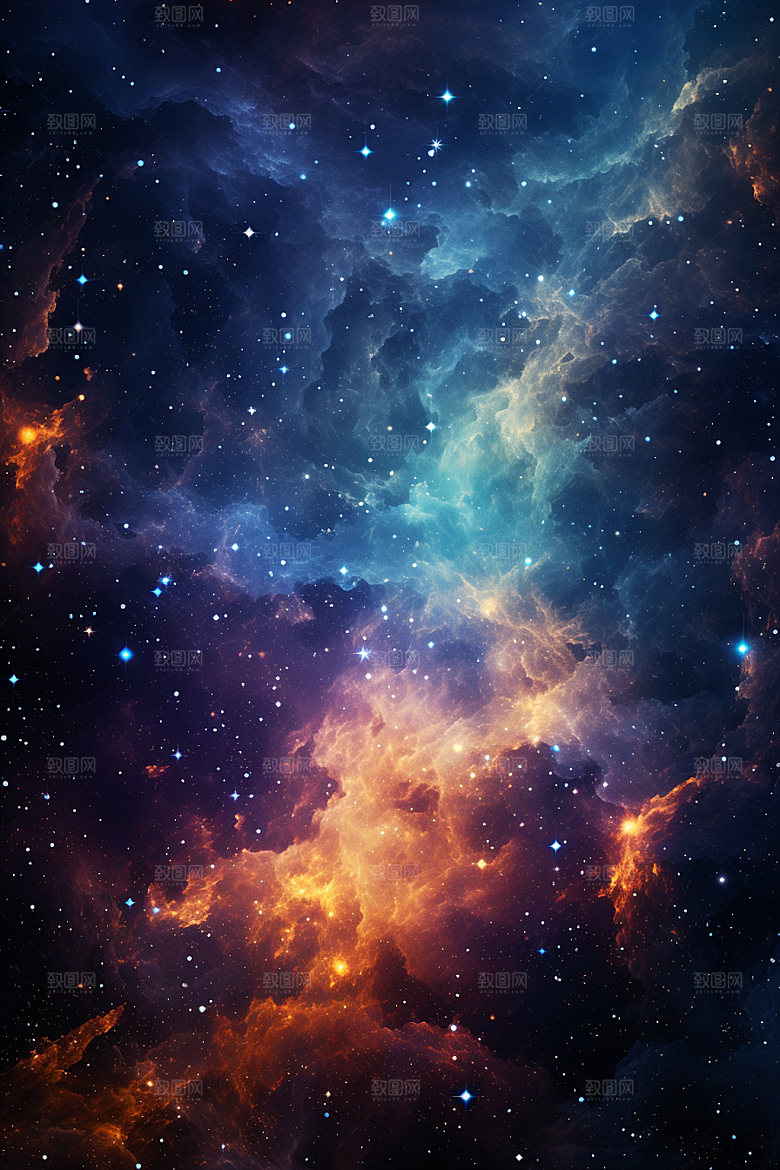 宇宙星空天空灿烂素材