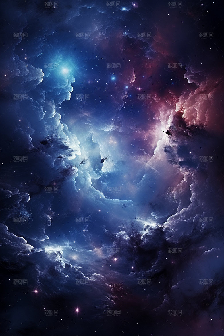 宇宙星空灿烂夜空素材