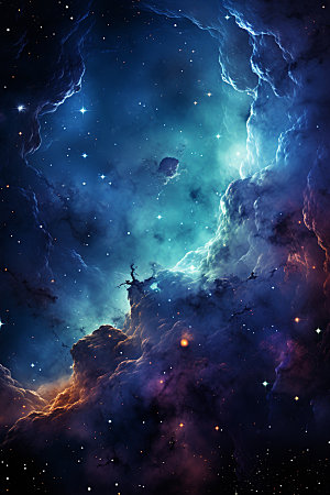 宇宙星空高清灿烂素材