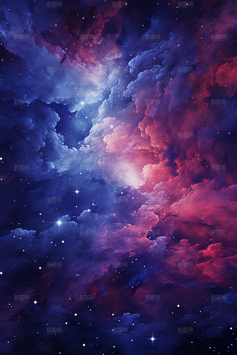 宇宙星空星云唯美素材