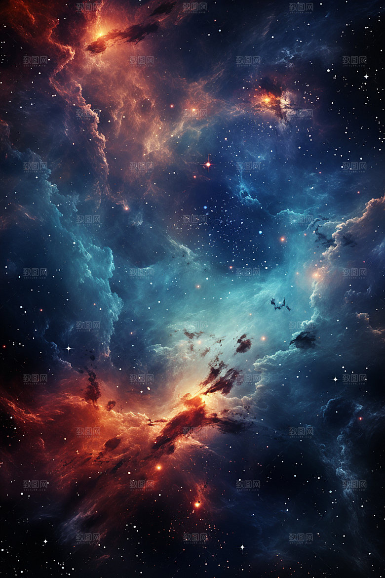 宇宙星空夜空星云素材