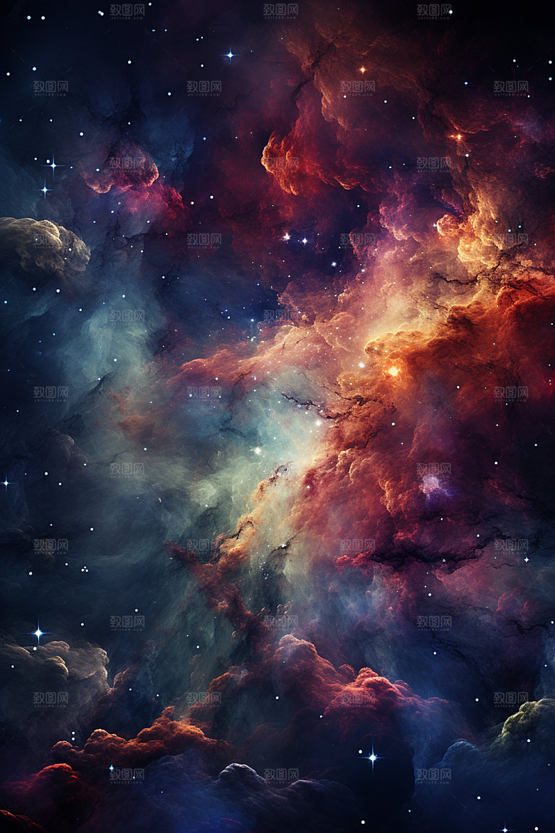 宇宙星空浪漫夜空素材