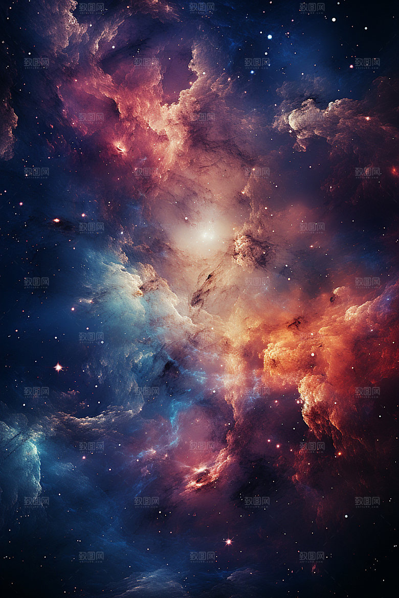 宇宙星空唯美星云素材