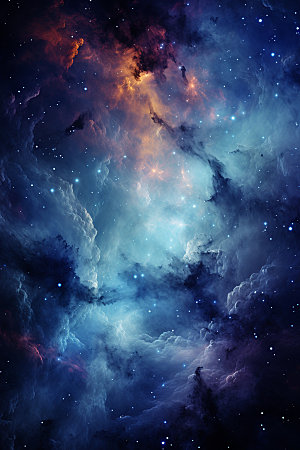 宇宙星空灿烂未来素材