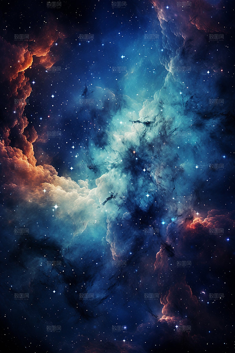 宇宙星空天空唯美素材