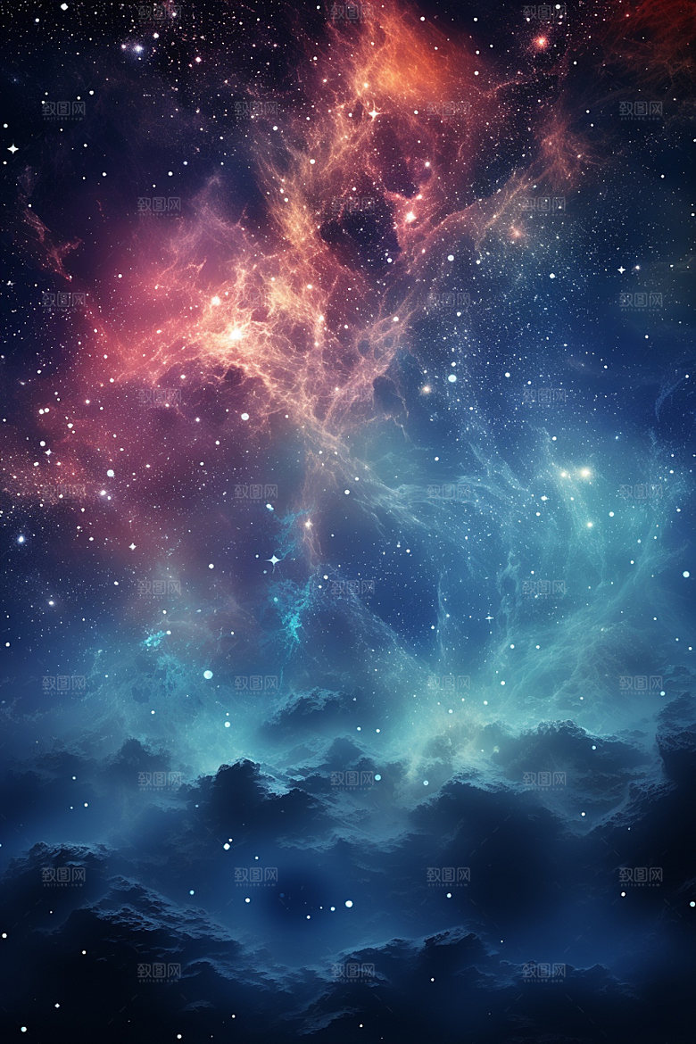 宇宙星空未来夜空素材