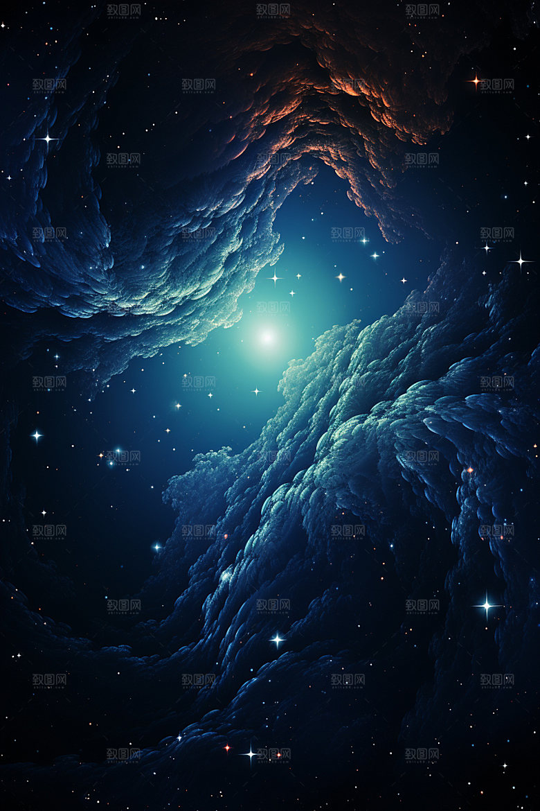 宇宙星空唯美浪漫素材