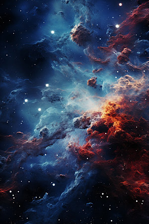 宇宙星空灿烂未来素材