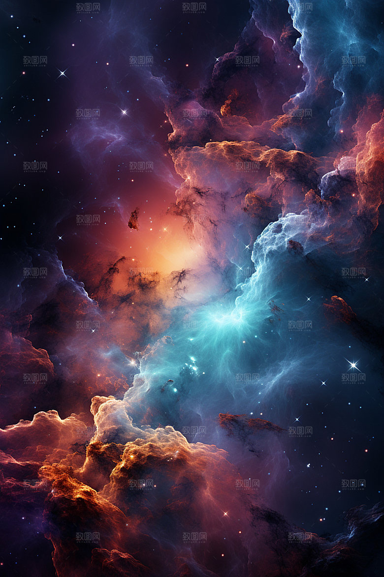 宇宙星空天空星云素材