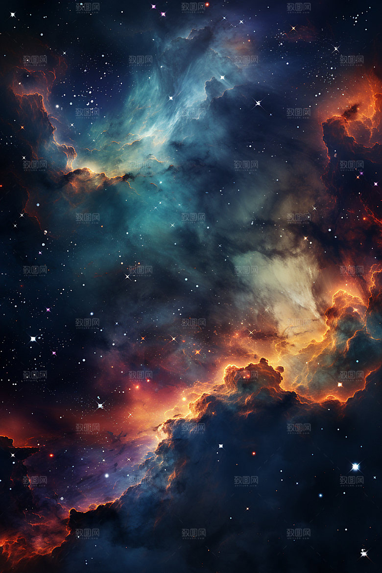 宇宙星空星云未来素材