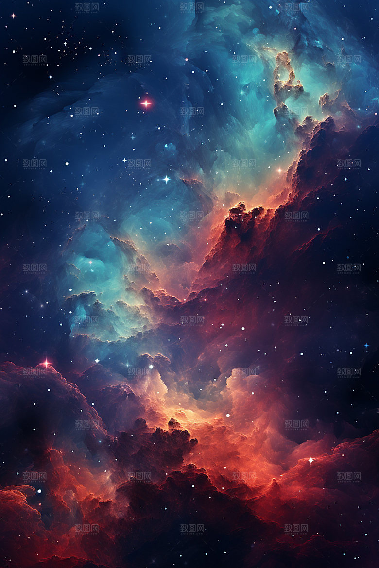 宇宙星空星云太空素材