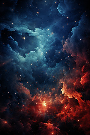 宇宙星空夜空星云素材