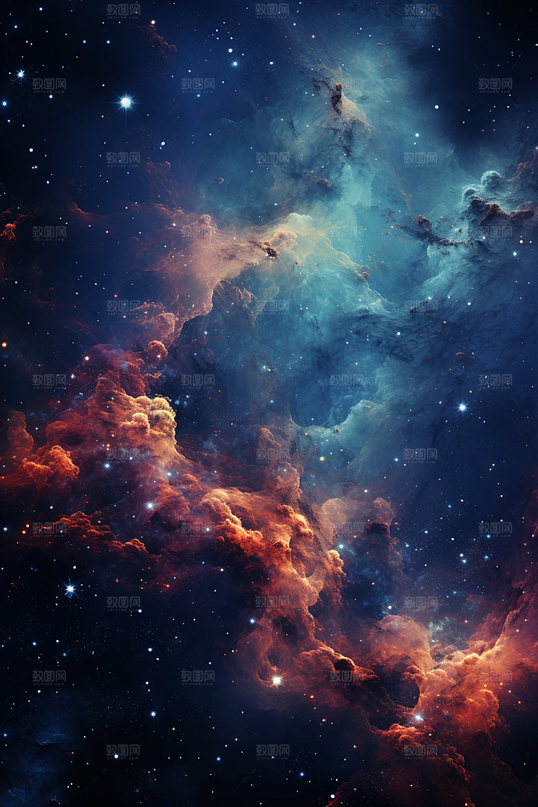宇宙星空唯美夜空素材