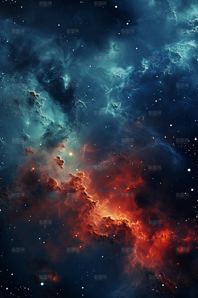 宇宙星空唯美星云素材