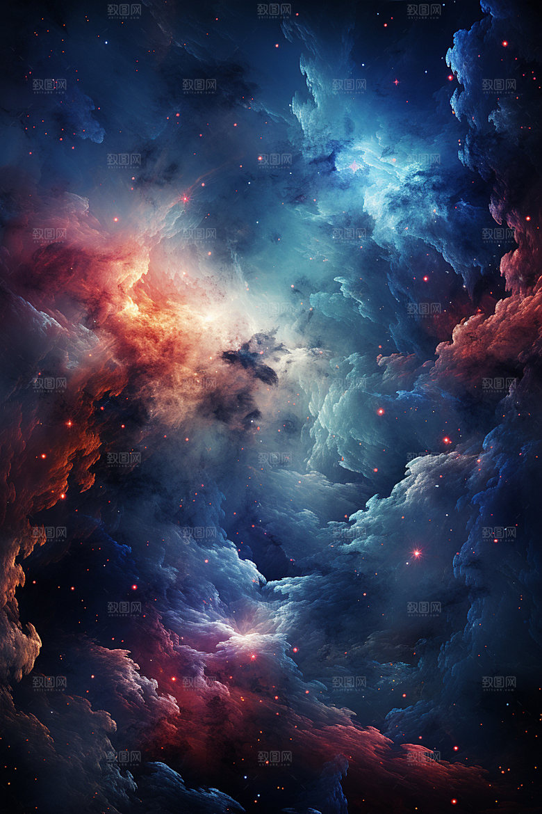 宇宙星空唯美浪漫素材