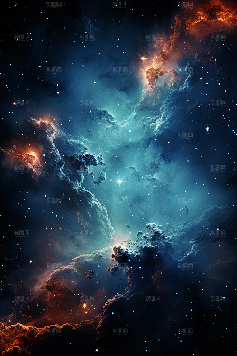 宇宙星空太空唯美素材