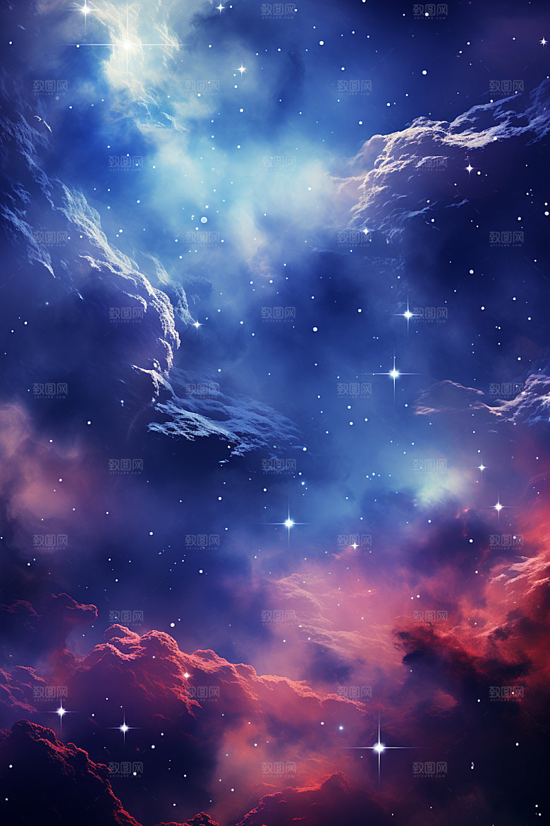 宇宙星空浪漫未来素材