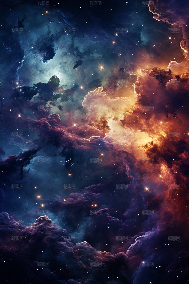 宇宙星空唯美浪漫素材