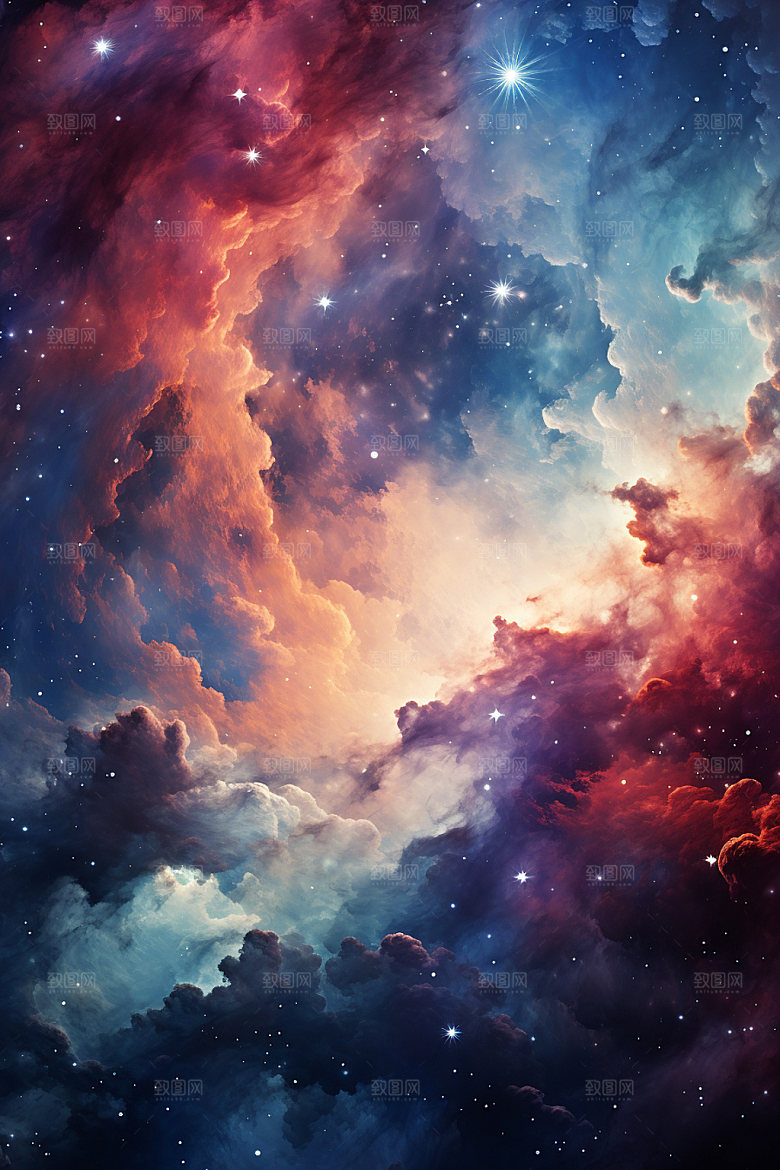 宇宙星空唯美灿烂素材