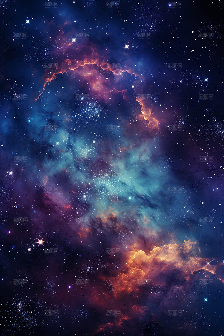 宇宙星空灿烂太空素材