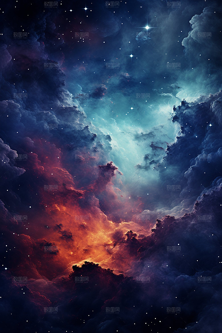 宇宙星空未来星云素材