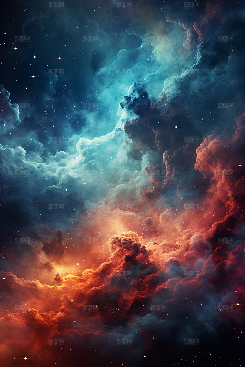宇宙星空夜空唯美素材