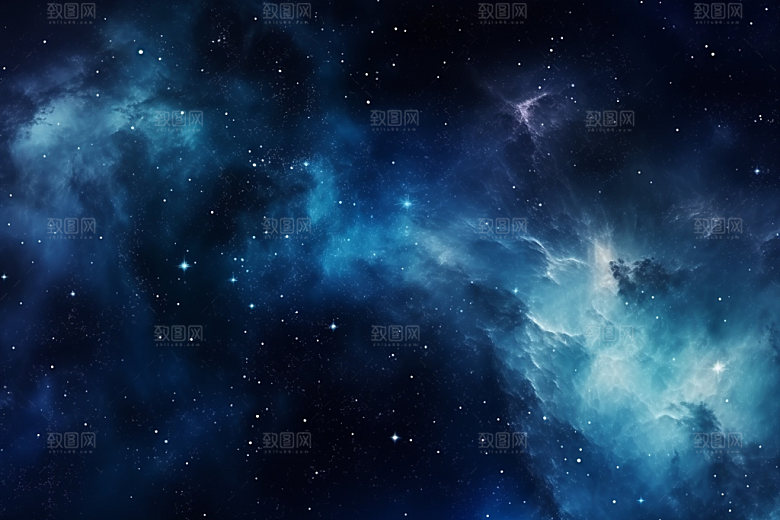 宇宙星空星云灿烂素材