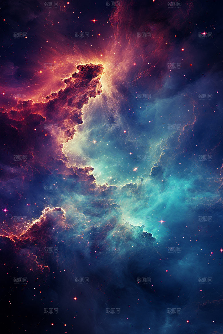 宇宙星空灿烂太空素材
