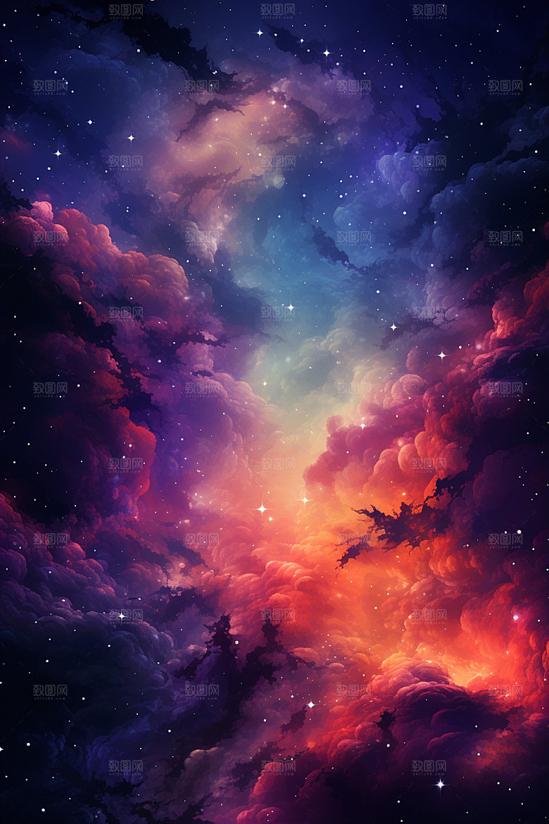 宇宙星空未来唯美素材