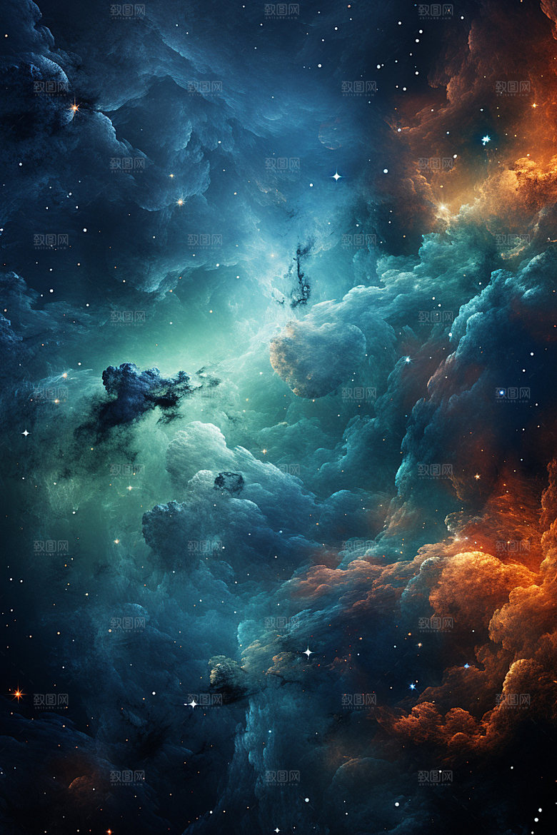 宇宙星空未来夜空素材