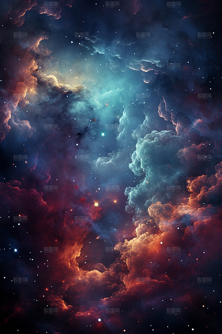 宇宙星空未来唯美素材