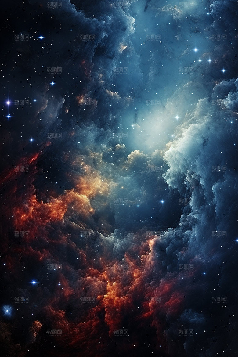 宇宙星空唯美浪漫素材