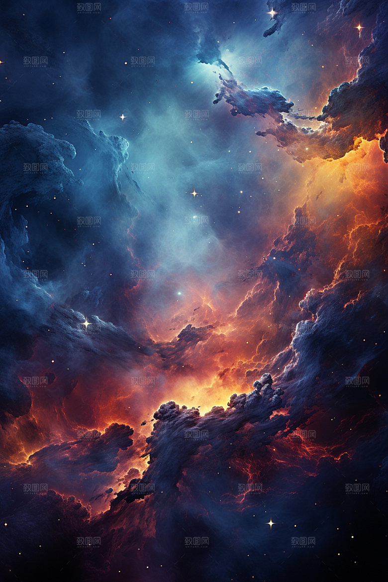 宇宙星空唯美灿烂素材